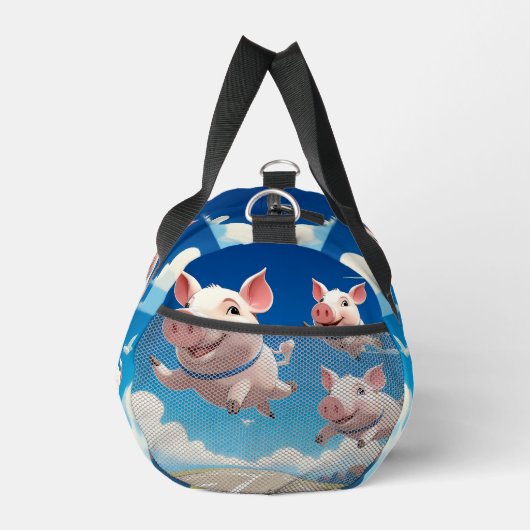 When Pigs Fly Funny Winged Pigs Duffle Bag (Rechts)