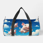 When Pigs Fly Funny Winged Pigs Duffle Bag (Rückseite)