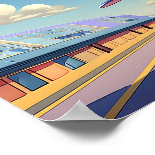 When Pigs Fly Funny Winged Pigs Poster (Ecke)