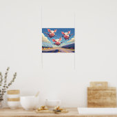 When Pigs Fly Funny Winged Pigs Poster (Küche)