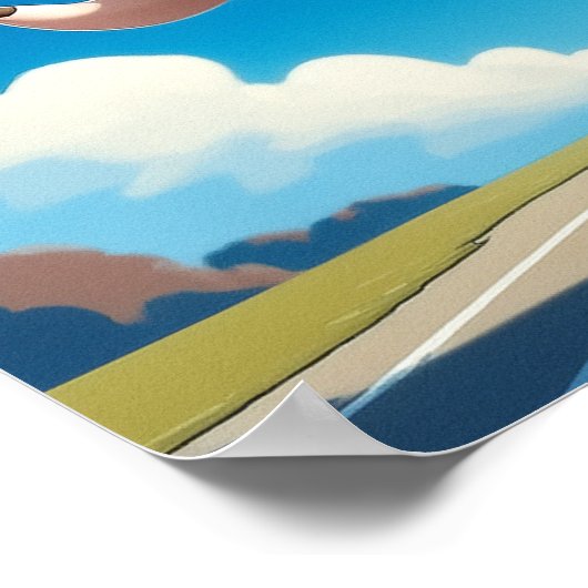 When Pigs Fly Funny Winged Pigs Poster (Ecke)