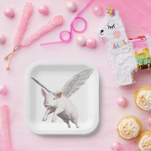 When Pigs Fly Pappteller (Party)