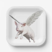 When Pigs Fly Pappteller (Vorderseite)