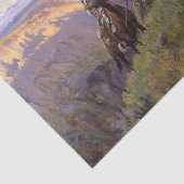 "When Shadows Hint Death" von Charles M. Russell Seidenpapier (Ausschnitt)