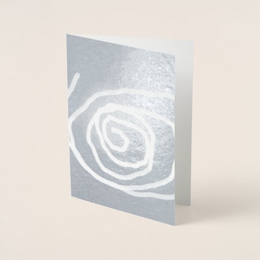 When the Moon moves in a Spiral, abstract spiral Folienkarte (Vorderseite)