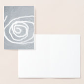 When the Moon moves in a Spiral, abstract spiral Folienkarte (Anzeige)