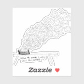 When the Muse Finally Gets Her Coffee Aufkleber (Blatt)