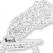 When the Muse Finally Gets Her Coffee Aufkleber (Vorderseite)