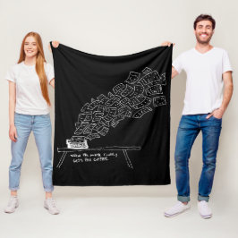 When the Muse Finally Gets Her Coffee Fleecedecke