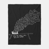 When the Muse Finally Gets Her Coffee Fleecedecke (Vorderseite)