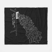 When the Muse Finally Gets Her Coffee Fleecedecke (Vorderseite (Horizontal))