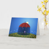 When the Night Comes Karte (Gelbe Blume)