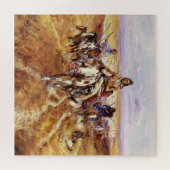 "When the Plains Were Seine" von Charles M Russell Puzzle (Horizontal)