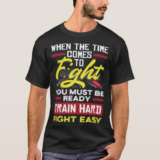 When The Time Comes To Fight You Must Be Ready Jiu T-Shirt (Vorderseite)