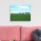 "When they go low, we go high." Leinwanddruck (Insitu (Wohnzimmer))