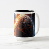 When Two Planets Collide Zweifarbige Tasse (VorderseiteRechts)