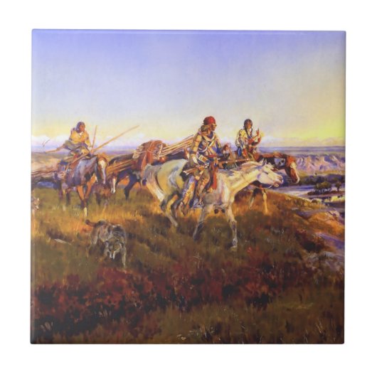 "When White Men Turn Red" von Charles M Russell Fliese (Vorderseite)