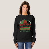 When You Are Camping At The Lake Camping Meme Sweatshirt (Vorne ganz)