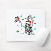 When You Dead Inside But Its Christmas Skeleton Fu Mousepad (Mit Mouse)