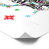 When You Dead Inside But Its Christmas Skeleton Fu Poster (Ecke)