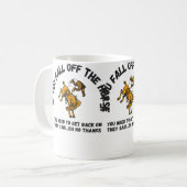 When You Fall Off The Horse Funny Horse Riding Kaffeetasse (Vorderseite Links)