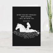When You Go Through Deep Waters I Will Be With You Karte (Vorderseite)