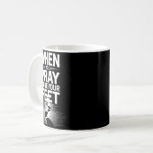 When You Pray Move Your Feet Motivational Saying  Kaffeetasse (Vorderseite Links)