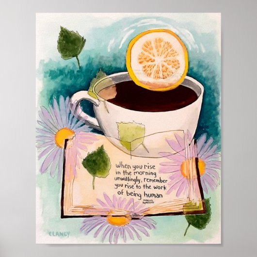 When You Rise Unwillingly print Poster (Vorne)