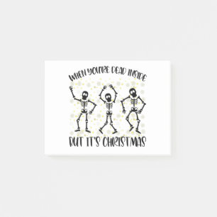 When You're Dead Inside But It's Christmas Season Post-it Klebezettel