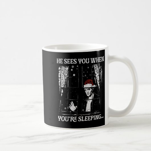 When You're Sleeng Christmas Santa He Sees You  Kaffeetasse (Rechts)