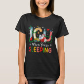 When You're Sleeng Funny Icu Nurse Christmas T-Shirt (Vorderseite)