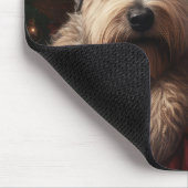 Wheon Terrier mit Weihnachtsmann Weihnachten Mousepad (Ecke)