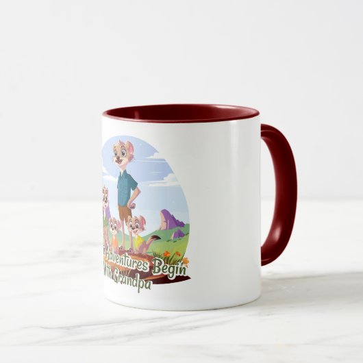 Where Adventures Beguin Tasse (VorderseiteRechts)