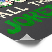 Where Are All The S Funny Chinese Mahjong Lovers  Poster (Ecke)