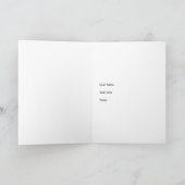 Where Are You Black Greeting Card Karte (Innenseite)