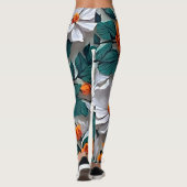 Where Art and Comfort Embrace: Ethereal Blooms Leggings (Rückseite)