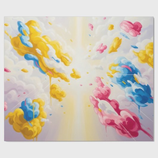 Where clouds Dream Geschenkpapier (Flach)