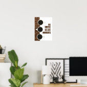 Where Coffee Meets Quiet Moments – Minimalist Cafe Poster (Heimbüro)