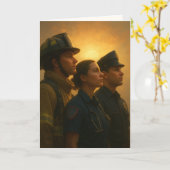 "Where Courage Stands United" Sympathy Karte (Gelbe Blume)