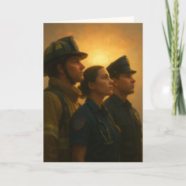 "Where Courage Stands United" Sympathy Karte