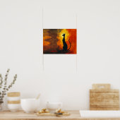 Where curiosity meets the cosmos. poster (Küche)