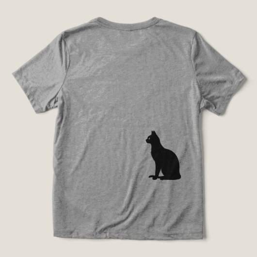 Where curiosity meets the cosmos. Tri-Blend shirt (Design Rückseite)