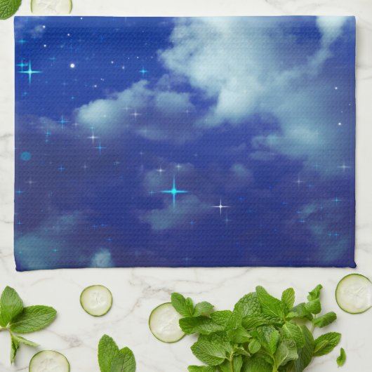 Where Dreams Reside Kitchen Towel | Starry Night Geschirrtuch (Gefaltet)