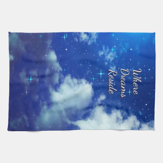 Where Dreams Reside Kitchen Towel | Starry Night  Geschirrtuch (Horizontal)