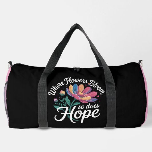 Where Flowers Bloom, Hope Blossoms Duffle Bag (Rückseite)