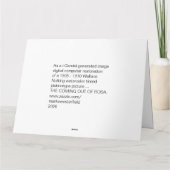 Where flowers bloom so does hope.  karte (Rückseite)