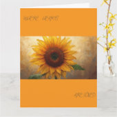 Where Hearts Are Loved – Bloom Poem Art Print Karte (Gelbe Blume)