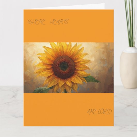 Where Hearts Are Loved – Bloom Poem Art Print Karte (Vorderseite)