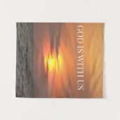 “Where Heaven Feels Near” Wandteppich (Vorderseite (Horizontal))