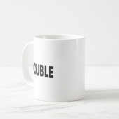 Where I Go Trouble Follows – Funny Matching Couple Kaffeetasse (Vorderseite Links)